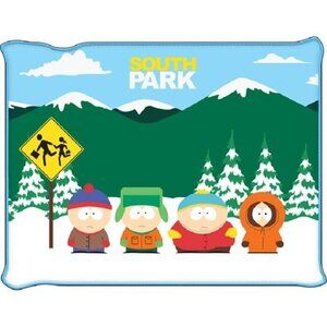 New South Park Cartman Kenny Stan Kyle Fleece Throw Blanket Gift Cartoon Comic